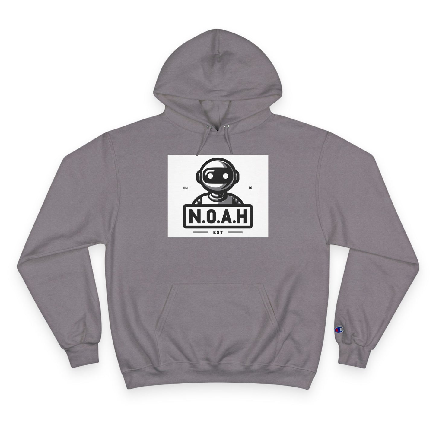 N.O.A.H™ Robot Head Hoodie — Vintage Space Logo Champion Pullover