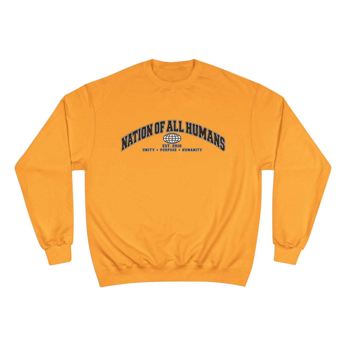 Nation of All Humans™ Champion Sweatshirt — Graphic Crewneck