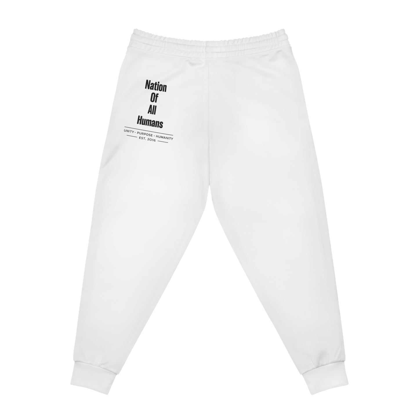 Nation of All Humans™   Athletic Joggers — Graphic Pocket Sweatpants