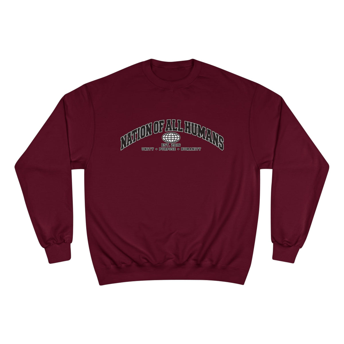Nation of All Humans™ Champion Sweatshirt — Graphic Crewneck