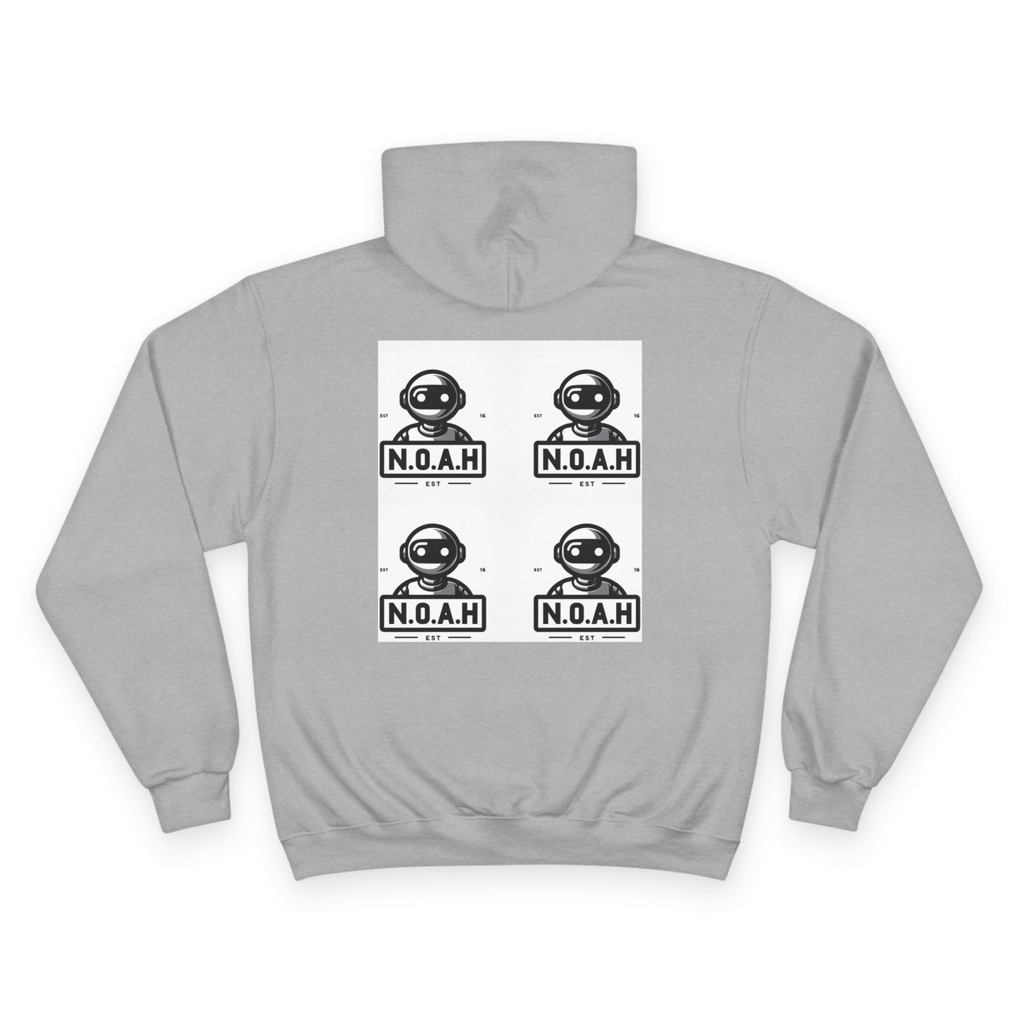 N.O.A.H™ Robot Head Hoodie — Vintage Space Logo Champion Pullover