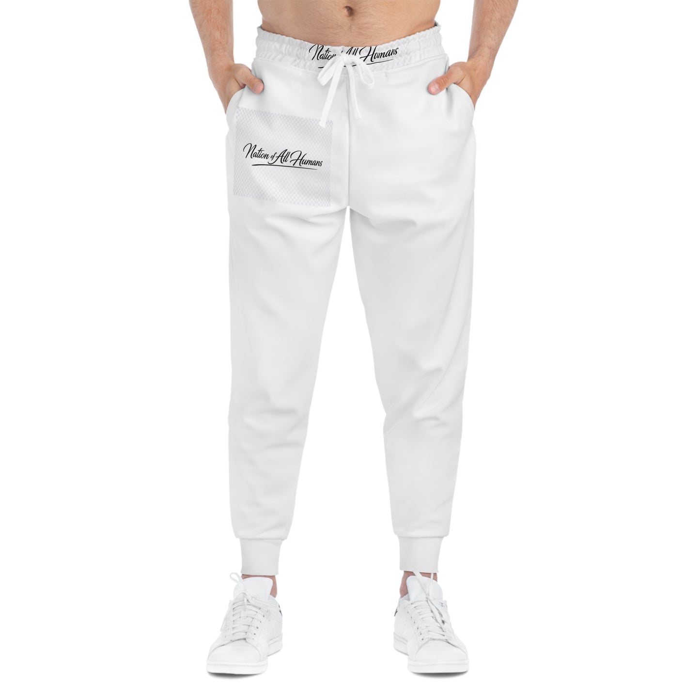 Nation of All Humans™   Athletic Joggers — Graphic Pocket Sweatpants