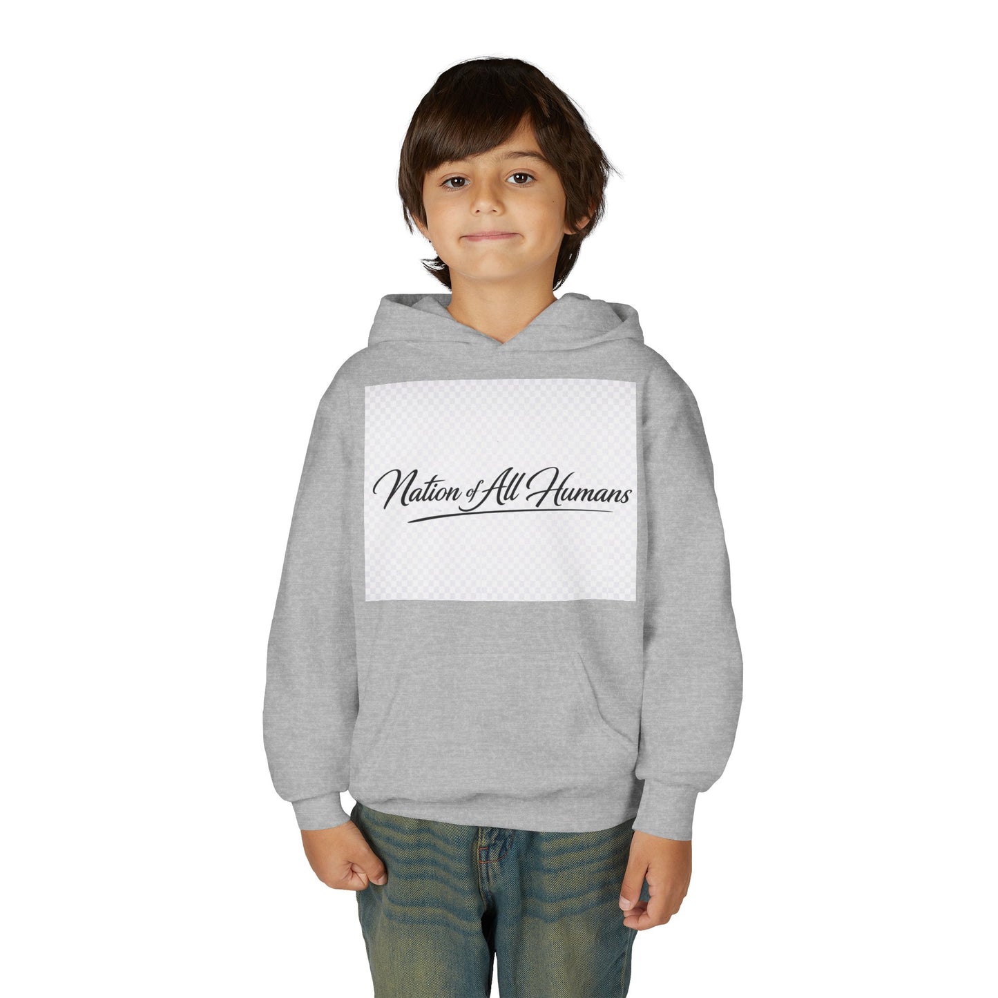 Youth Hoodie - Nation of All Humans™ (N.O.A.H™)" Graphic Astronaut Logo Hoodie