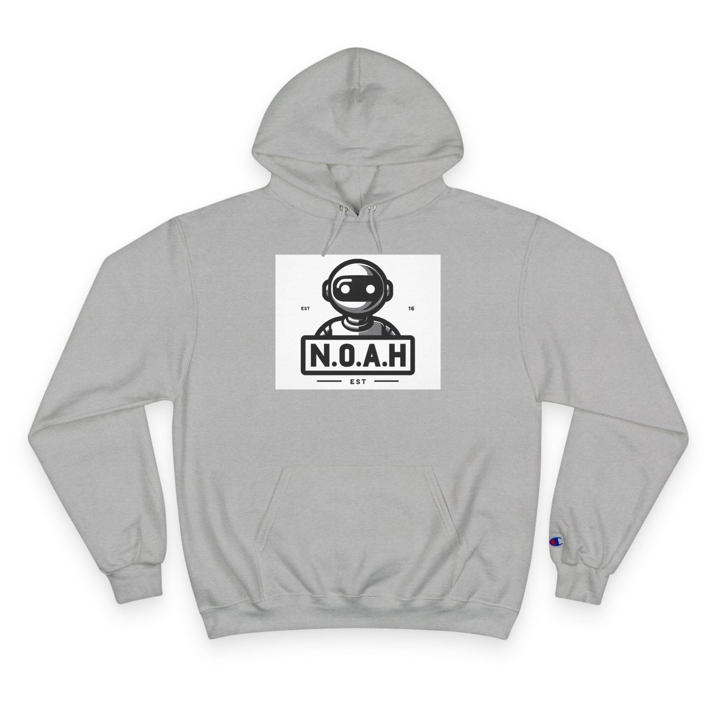 N.O.A.H™ Robot Head Hoodie — Vintage Space Logo Champion Pullover