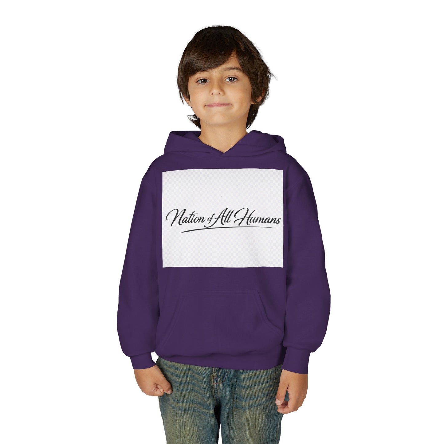 Youth Hoodie - Nation of All Humans™ (N.O.A.H™)" Graphic Astronaut Logo Hoodie
