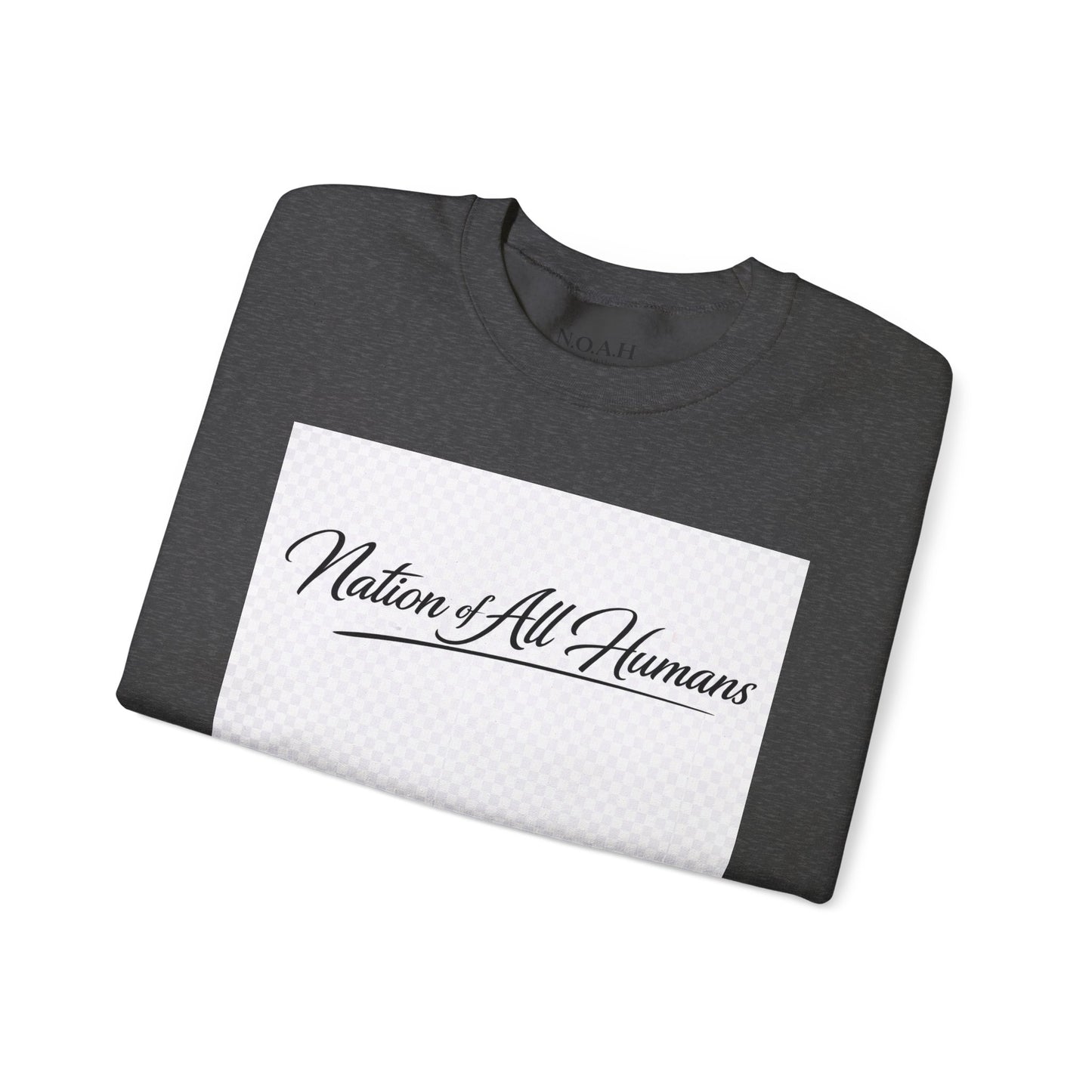 Nation of All Humans™ Crewneck Sweatshirt – N.O.A.H™ Unity Graphic Pullover