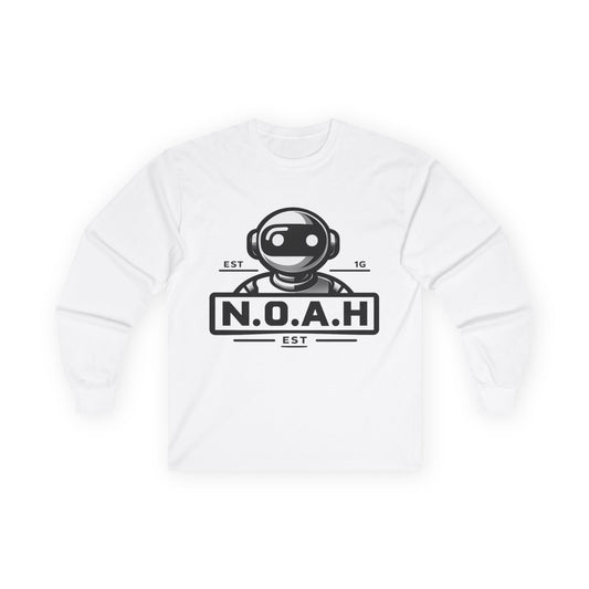 Robot Logo Long Sleeve Tee — N.O.A.H™ Tech Graphic Shirt