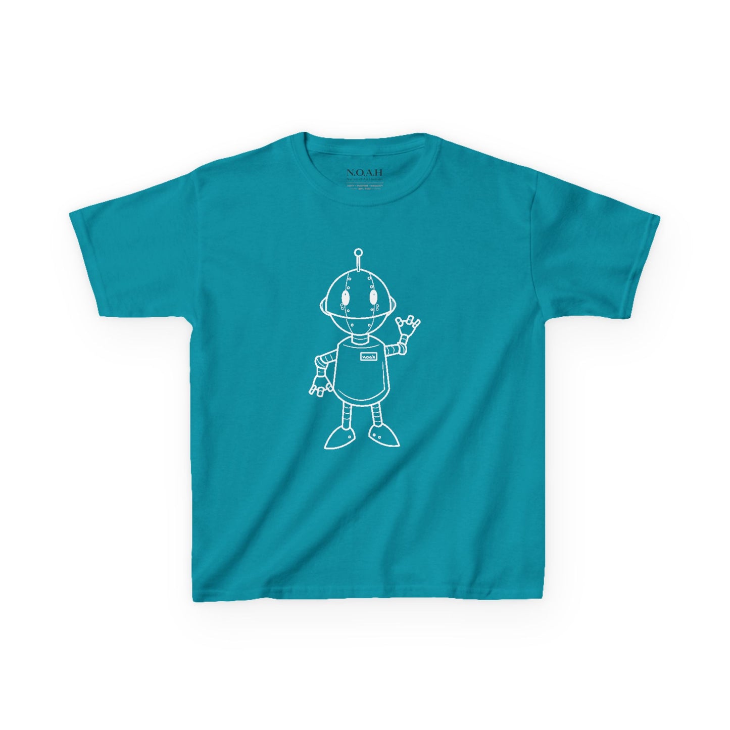 Kids N.O.A.H™ '' FIRST ''Robot Tee — "Nation Of All Humans" Back Print