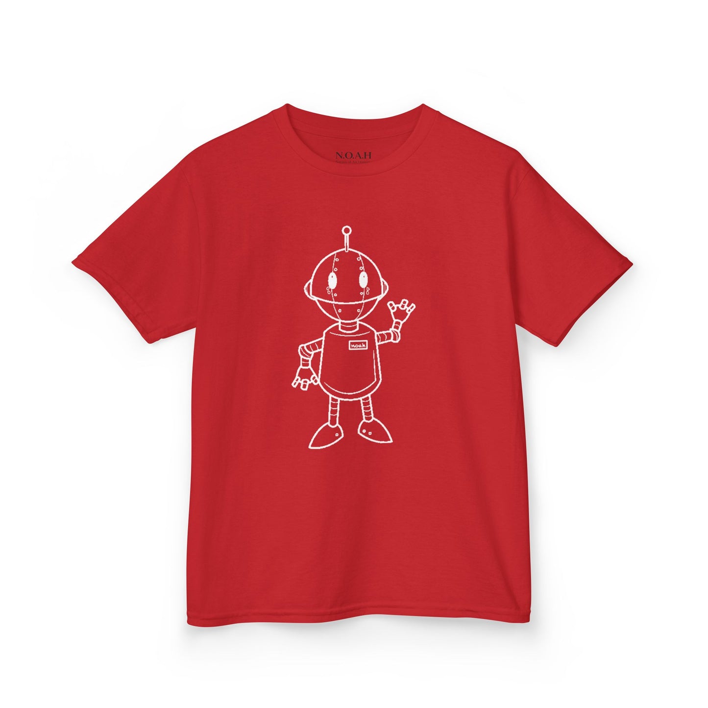 Kids N.O.A.H™ '' FIRST ''Robot Tee — "Nation Of All Humans" Back Print
