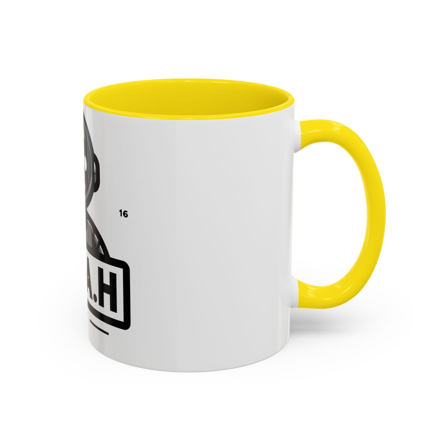 N.O.A.H™ Robot Accent Coffee Mug — Personalized Name Coffee Cup (11/15oz)