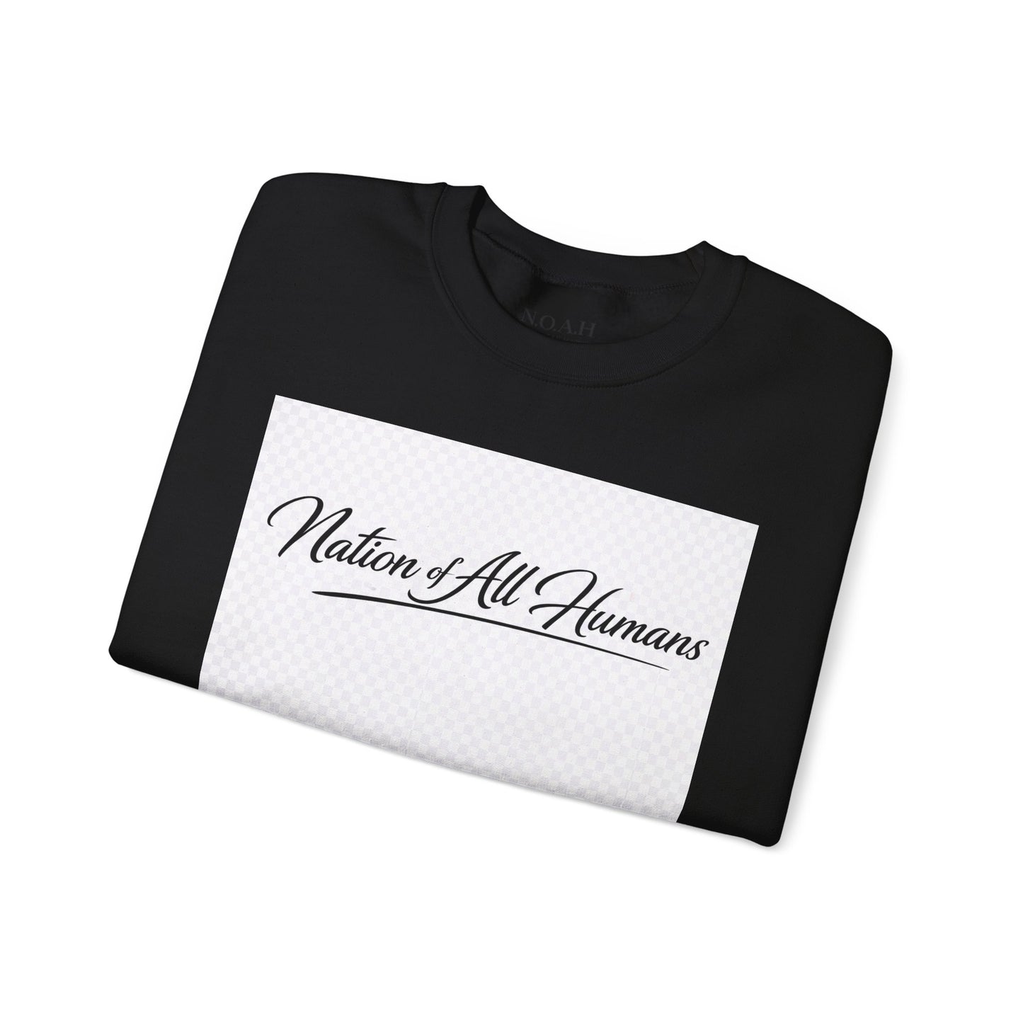Nation of All Humans™ Crewneck Sweatshirt – N.O.A.H™ Unity Graphic Pullover