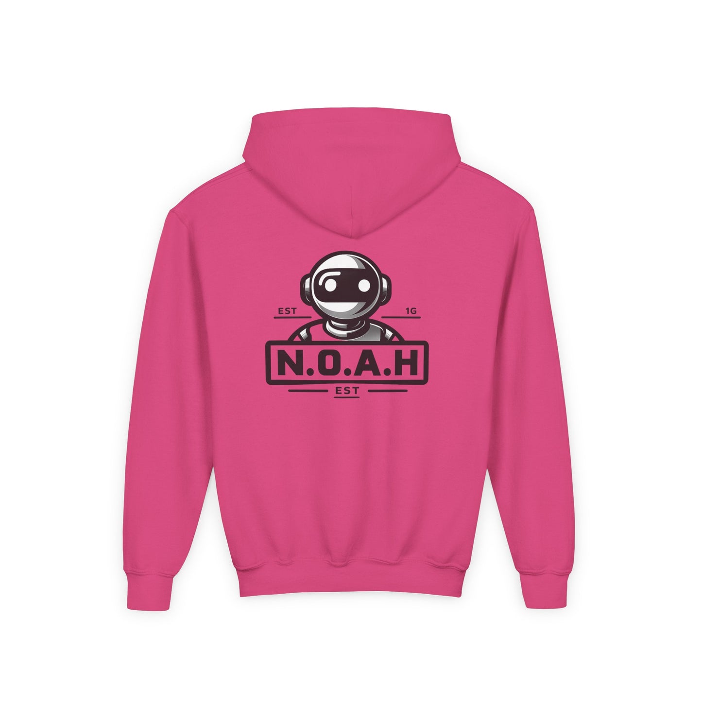 Youth Hoodie - Nation of All Humans™ (N.O.A.H™)" Graphic Astronaut Logo Hoodie