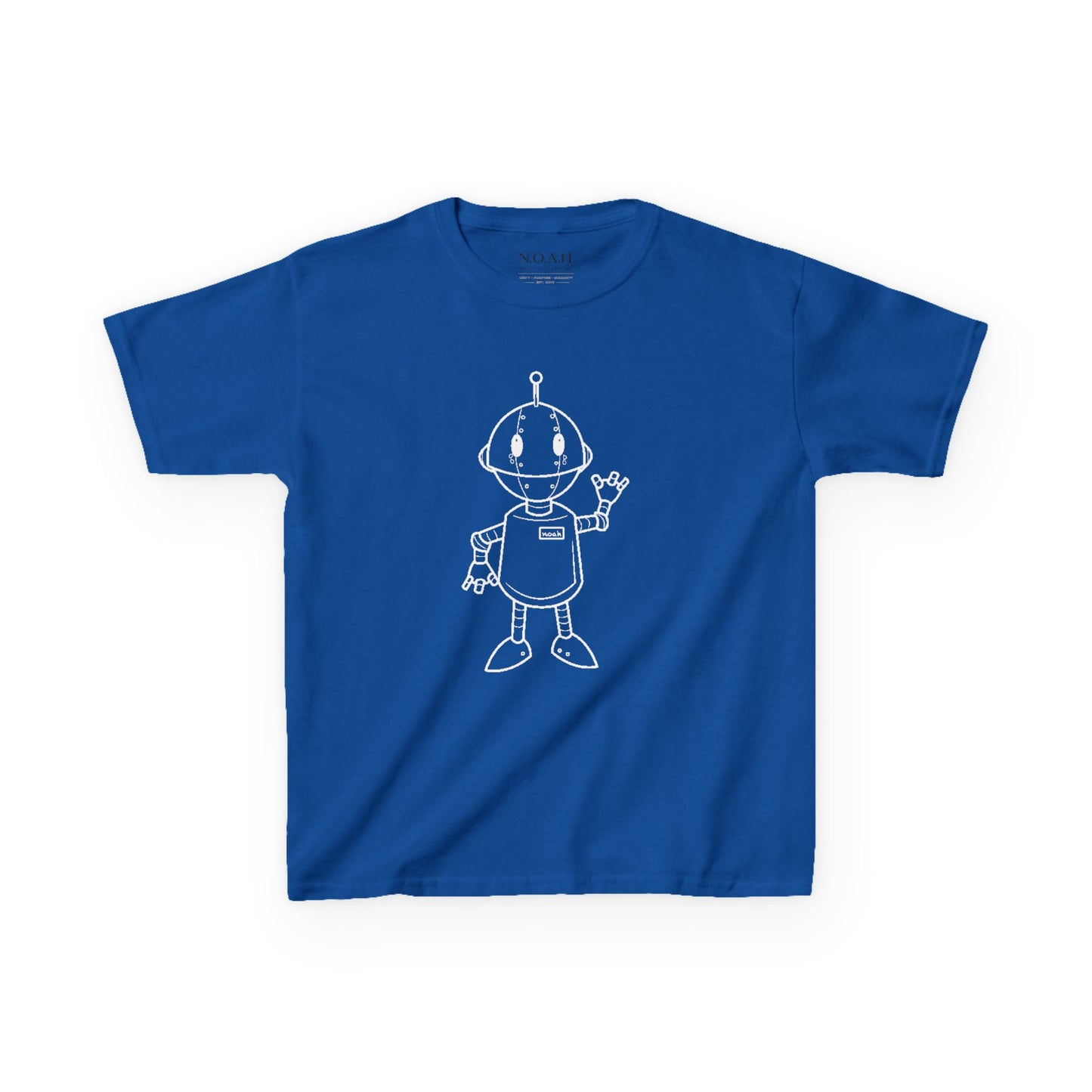 Kids N.O.A.H™ '' FIRST ''Robot Tee — "Nation Of All Humans" Back Print
