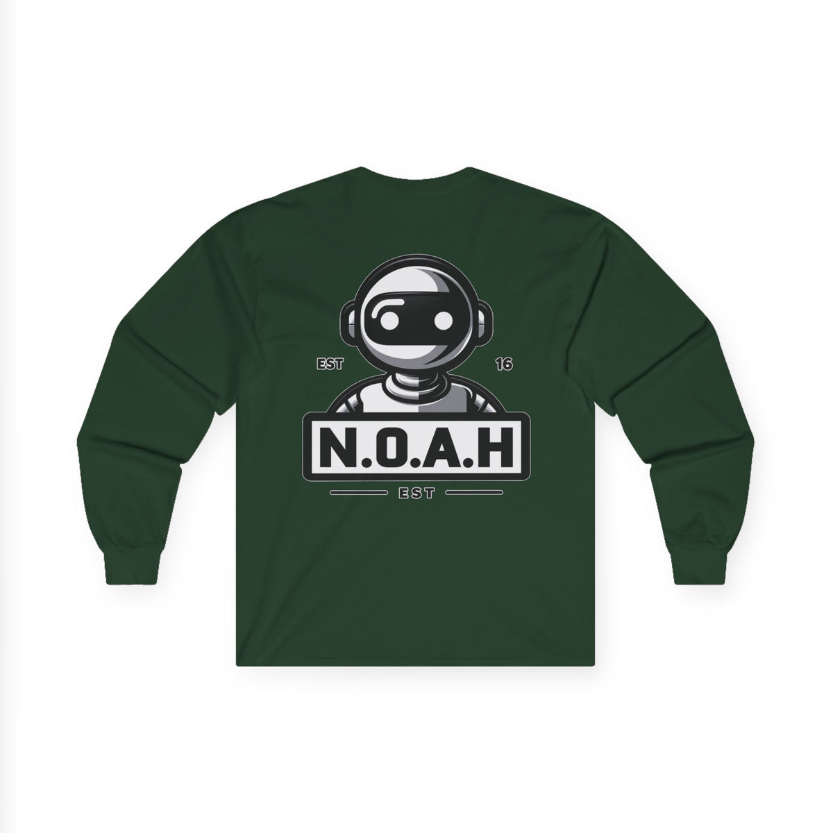 N.O.A.H™ Believer's Robot Long Sleeve Tee — #Onedayatatime Inspirational Shirt