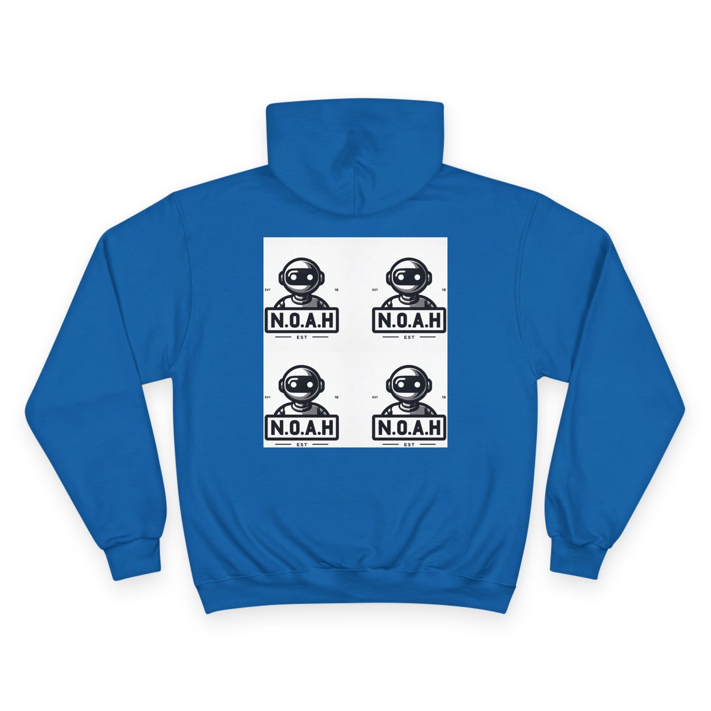 N.O.A.H™ Robot Head Hoodie — Vintage Space Logo Champion Pullover