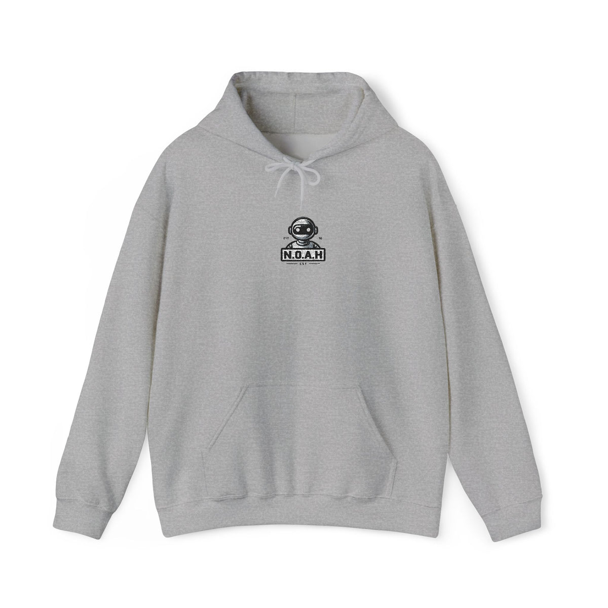 N.O.A.H™ Robot Head Hoodie — 'Space Cadet' Graphic Pullover