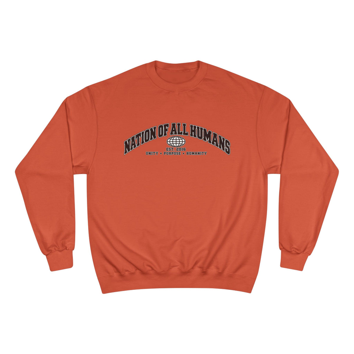 Nation of All Humans™ Champion Sweatshirt — Graphic Crewneck