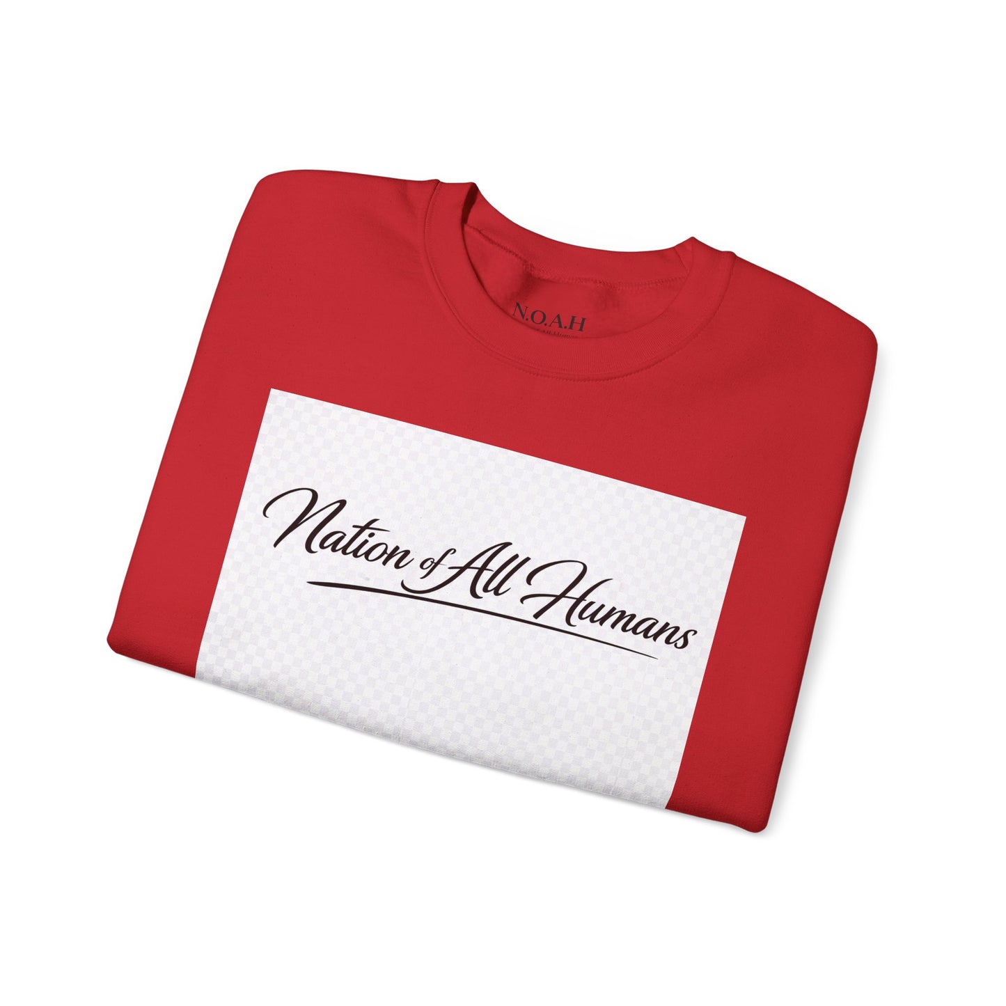 Nation of All Humans™ Crewneck Sweatshirt – N.O.A.H™ Unity Graphic Pullover