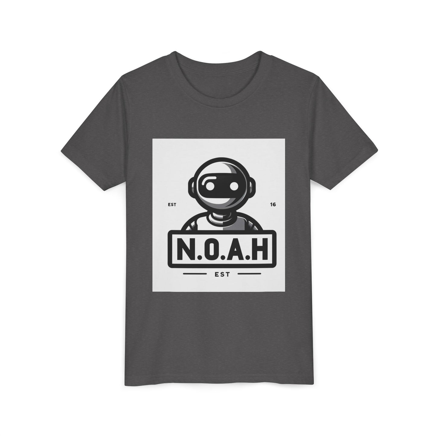 Kids Robot Head-N.O.A.H™ Graphic Youth Short Sleeve Shirt