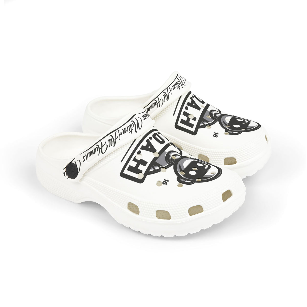 Kids Graphic Clogs —N.O.A.H™  Robot Logo EVA Foam Slip-Ons