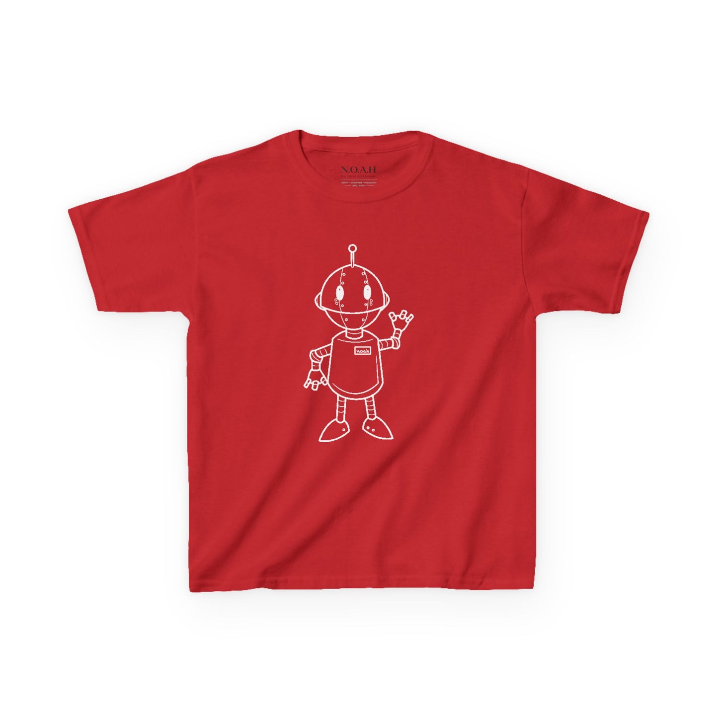 Kids N.O.A.H™ '' FIRST ''Robot Tee — "Nation Of All Humans" Back Print