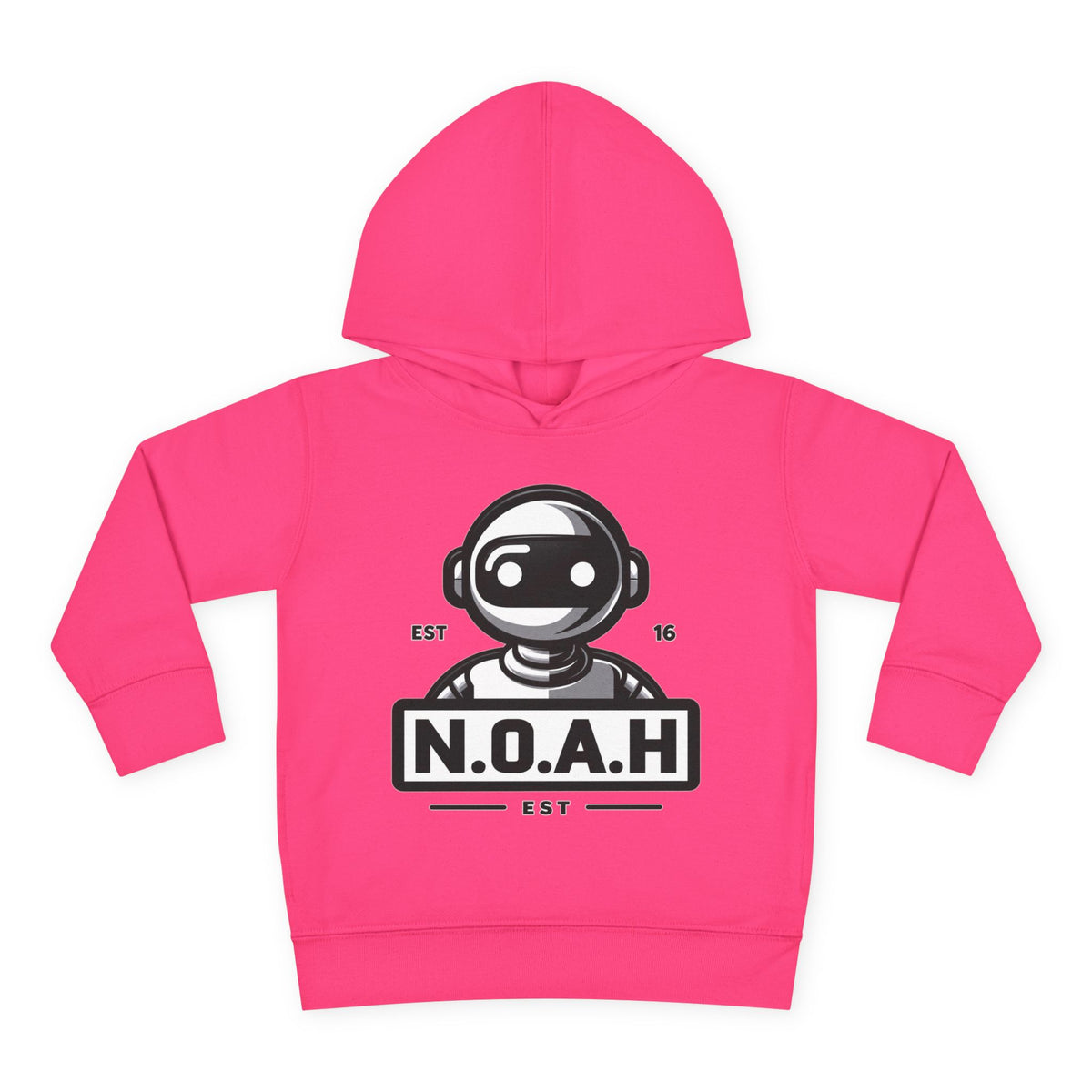 N.O.A.H™ Robot Kids Hoodie — Toddler Pullover with Logo front & Back 'Nation of All Humans' Graphic