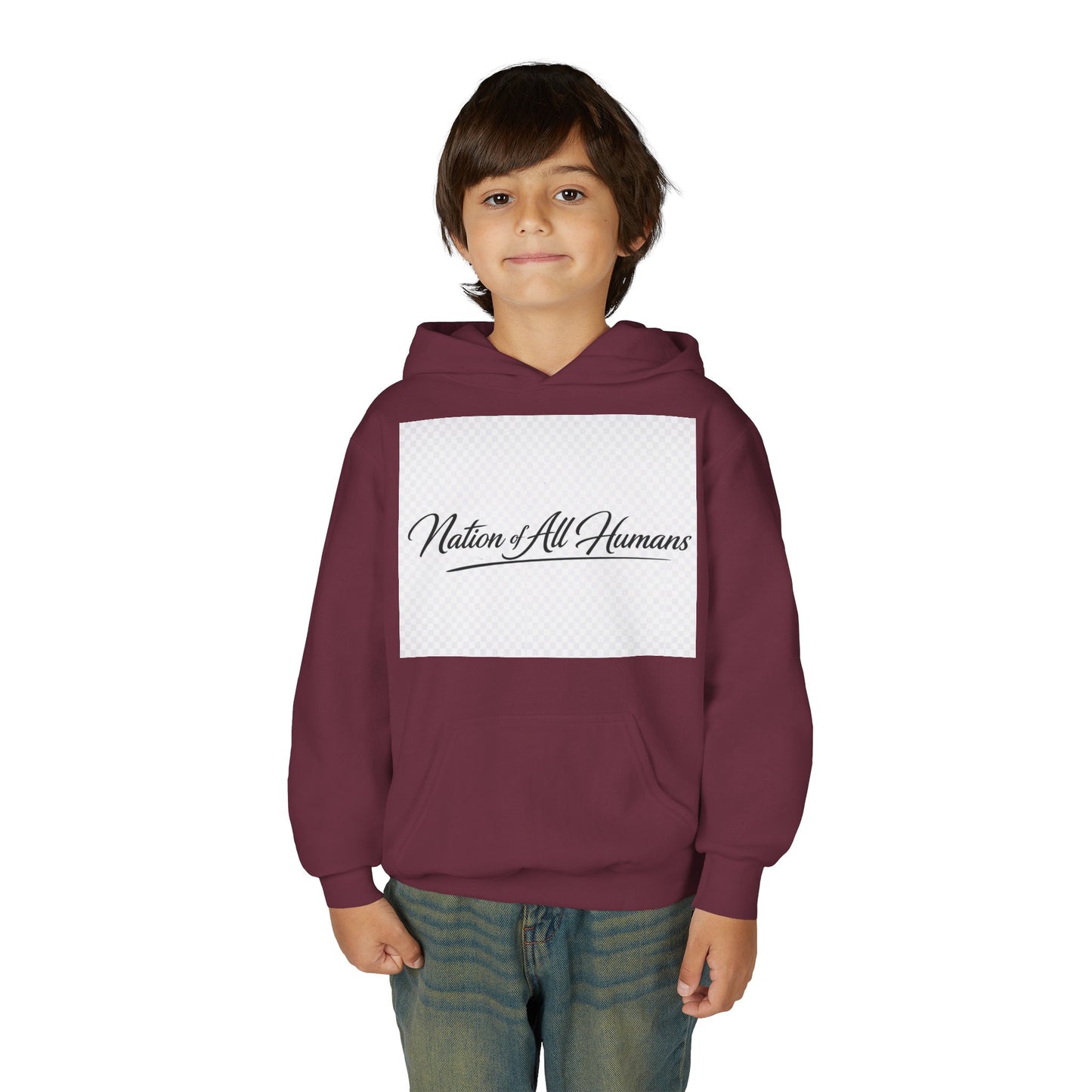 Youth Hoodie - Nation of All Humans™ (N.O.A.H™)" Graphic Astronaut Logo Hoodie