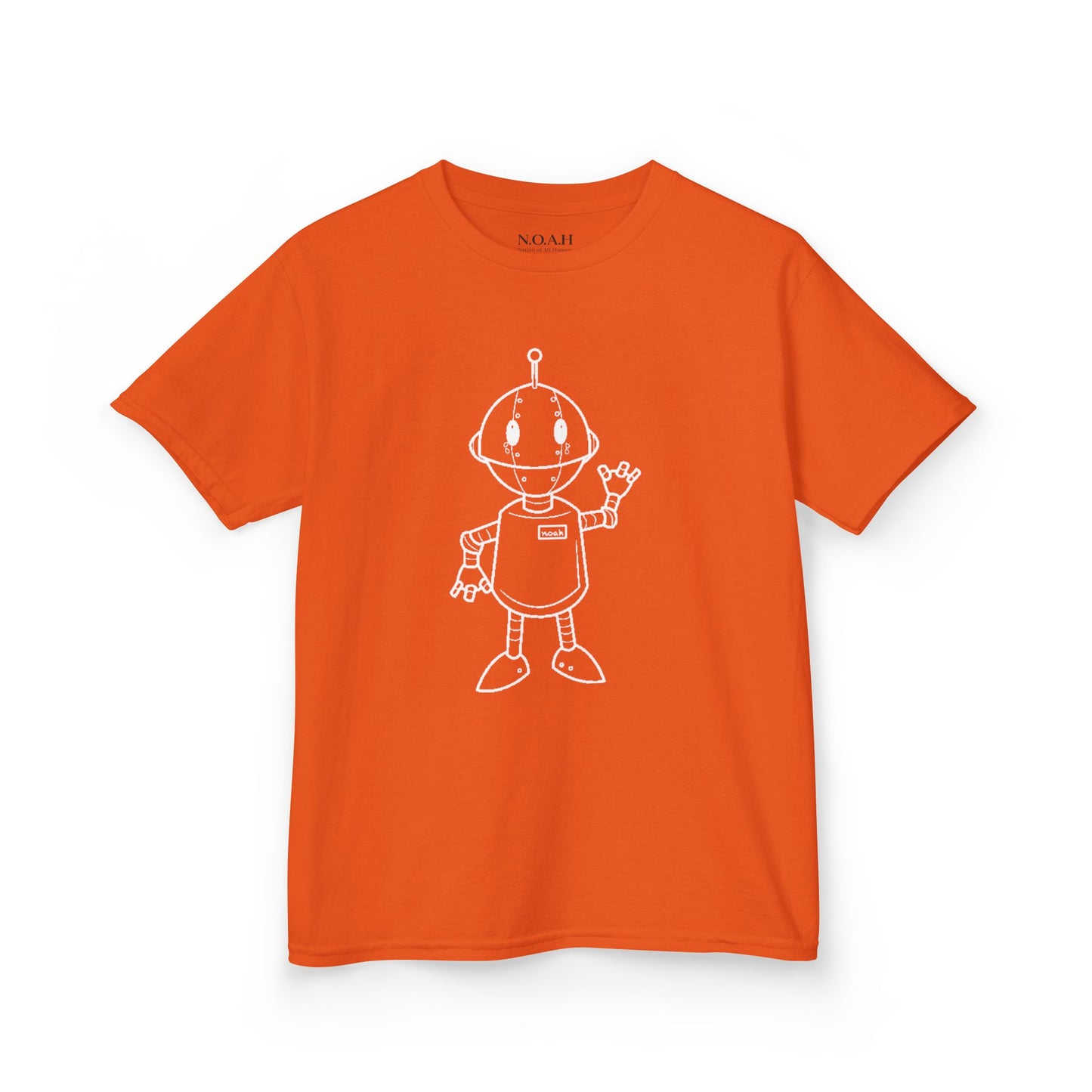 Kids N.O.A.H™ '' FIRST ''Robot Tee — "Nation Of All Humans" Back Print