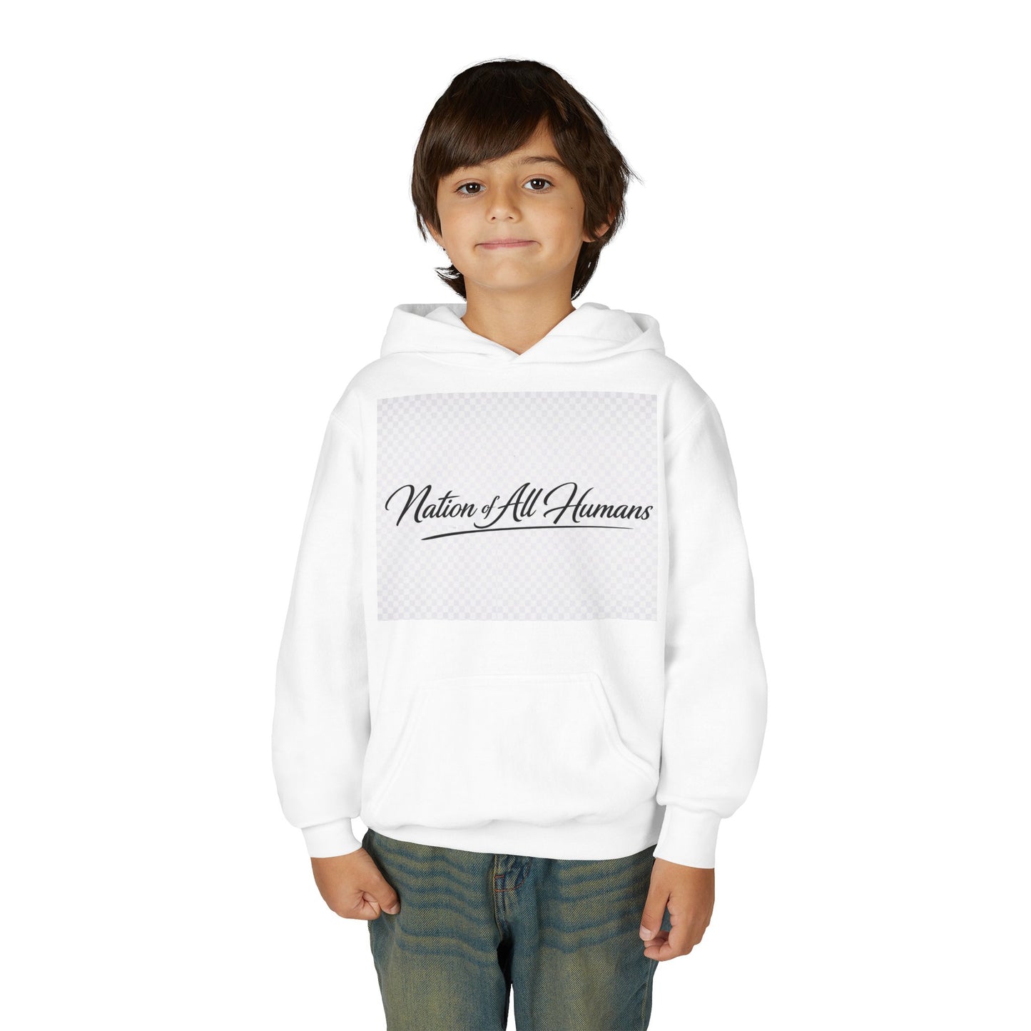 Youth Hoodie - Nation of All Humans™ (N.O.A.H™)" Graphic Astronaut Logo Hoodie