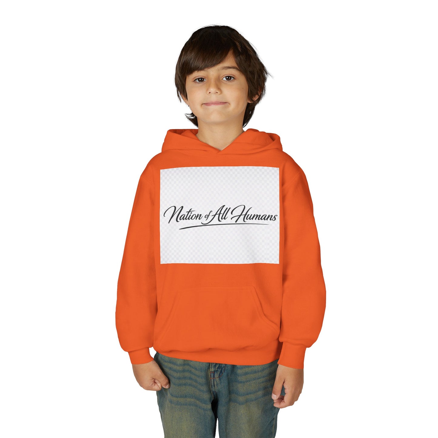 Youth Hoodie - Nation of All Humans™ (N.O.A.H™)" Graphic Astronaut Logo Hoodie