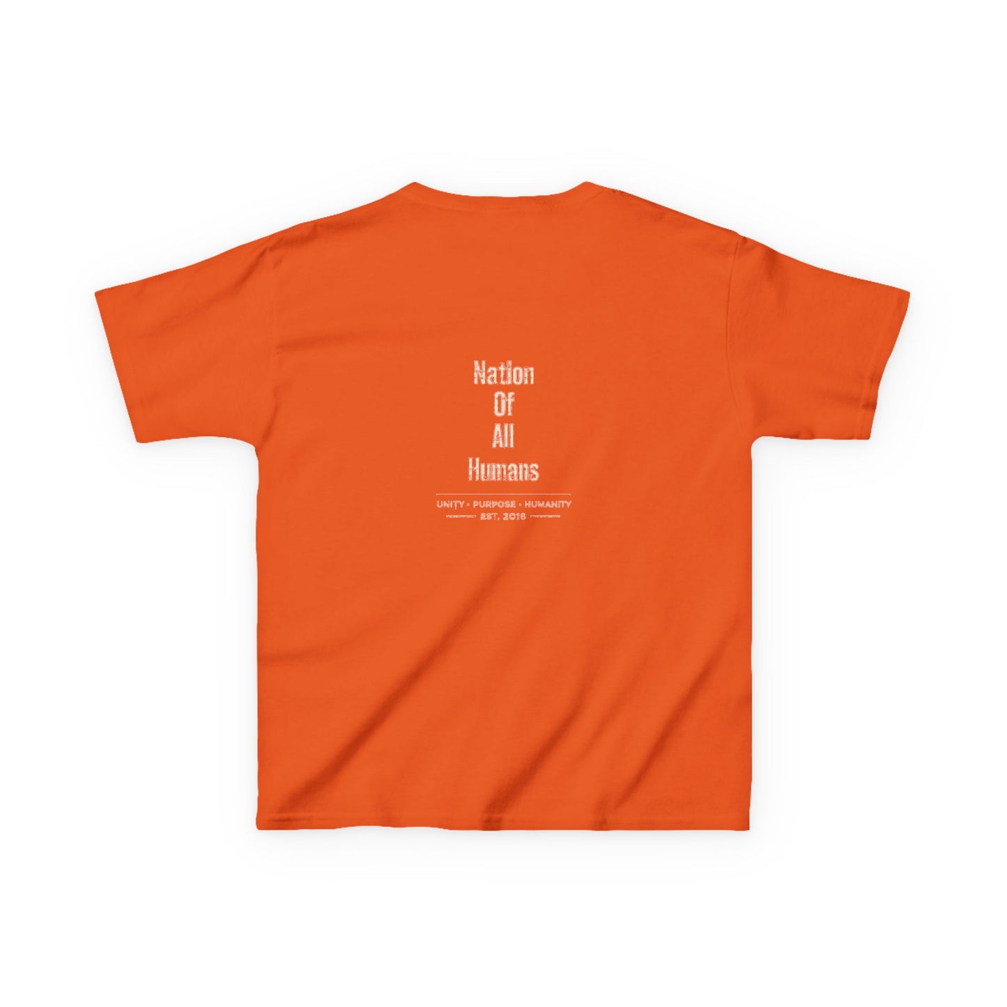 Kids N.O.A.H™ '' FIRST ''Robot Tee — "Nation Of All Humans" Back Print