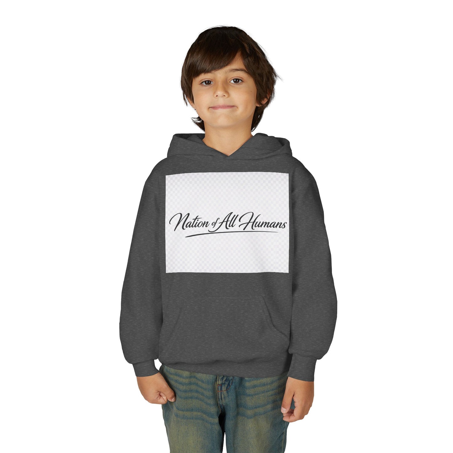 Youth Hoodie - Nation of All Humans™ (N.O.A.H™)" Graphic Astronaut Logo Hoodie