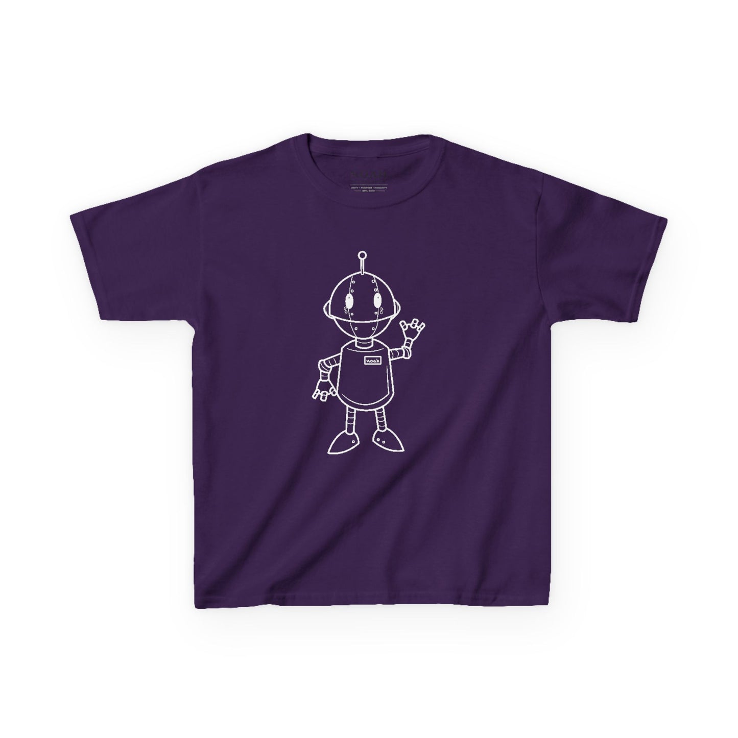 Kids N.O.A.H™ '' FIRST ''Robot Tee — "Nation Of All Humans" Back Print