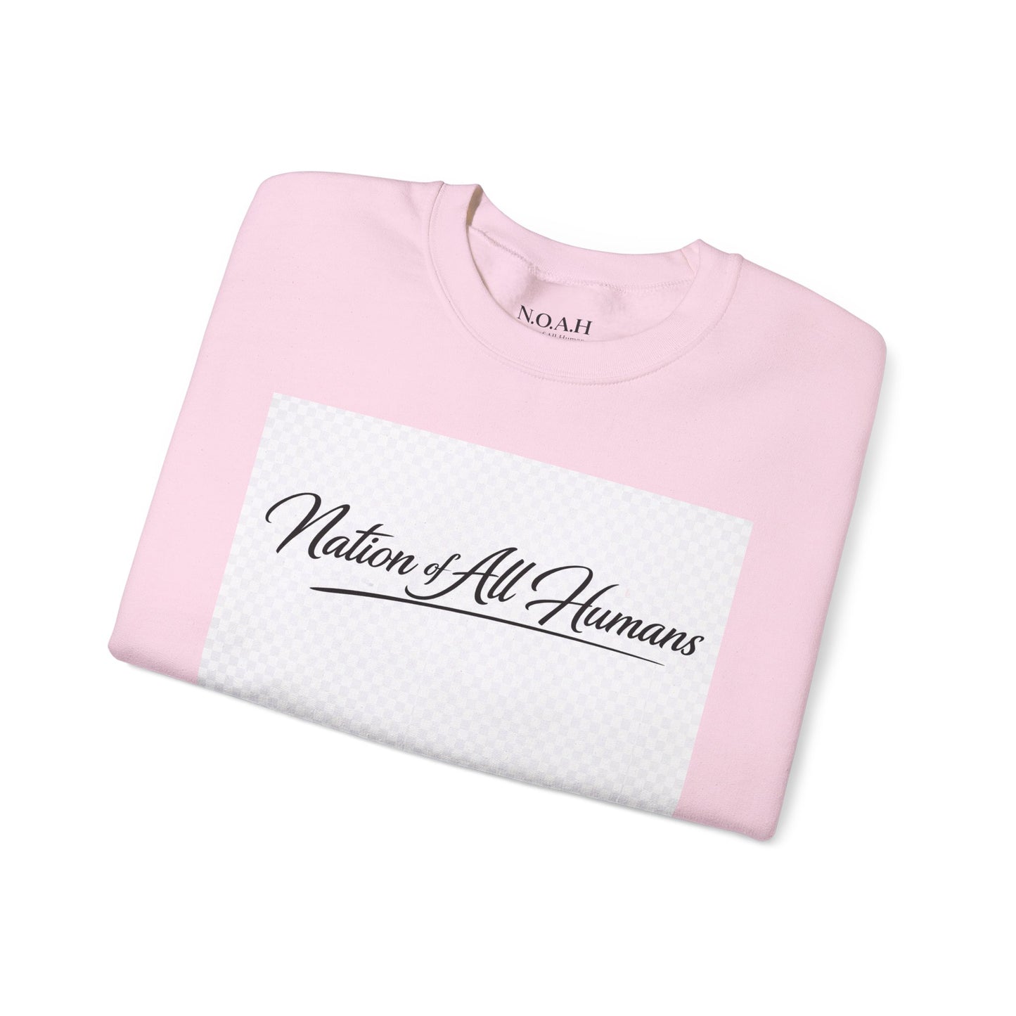 Nation of All Humans™ Crewneck Sweatshirt – N.O.A.H™ Unity Graphic Pullover
