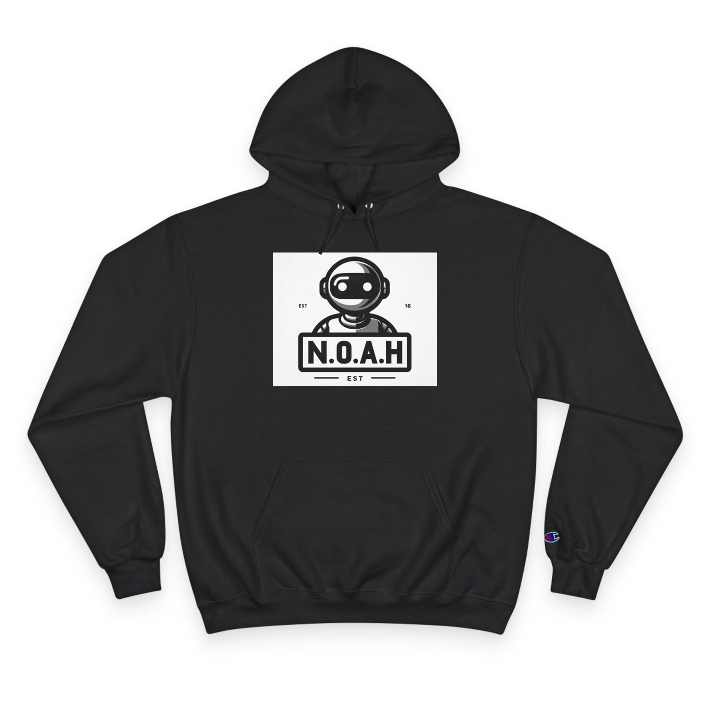 N.O.A.H™ Robot Head Hoodie — Vintage Space Logo Champion Pullover