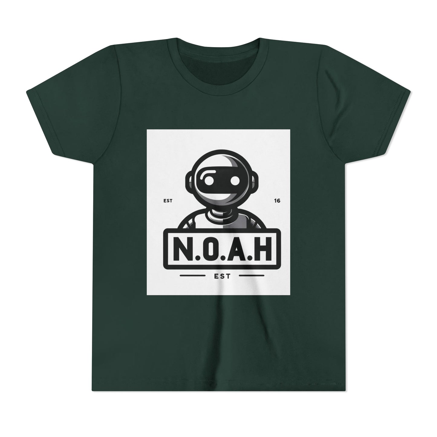 Kids Robot Head-N.O.A.H™ Graphic Youth Short Sleeve Shirt