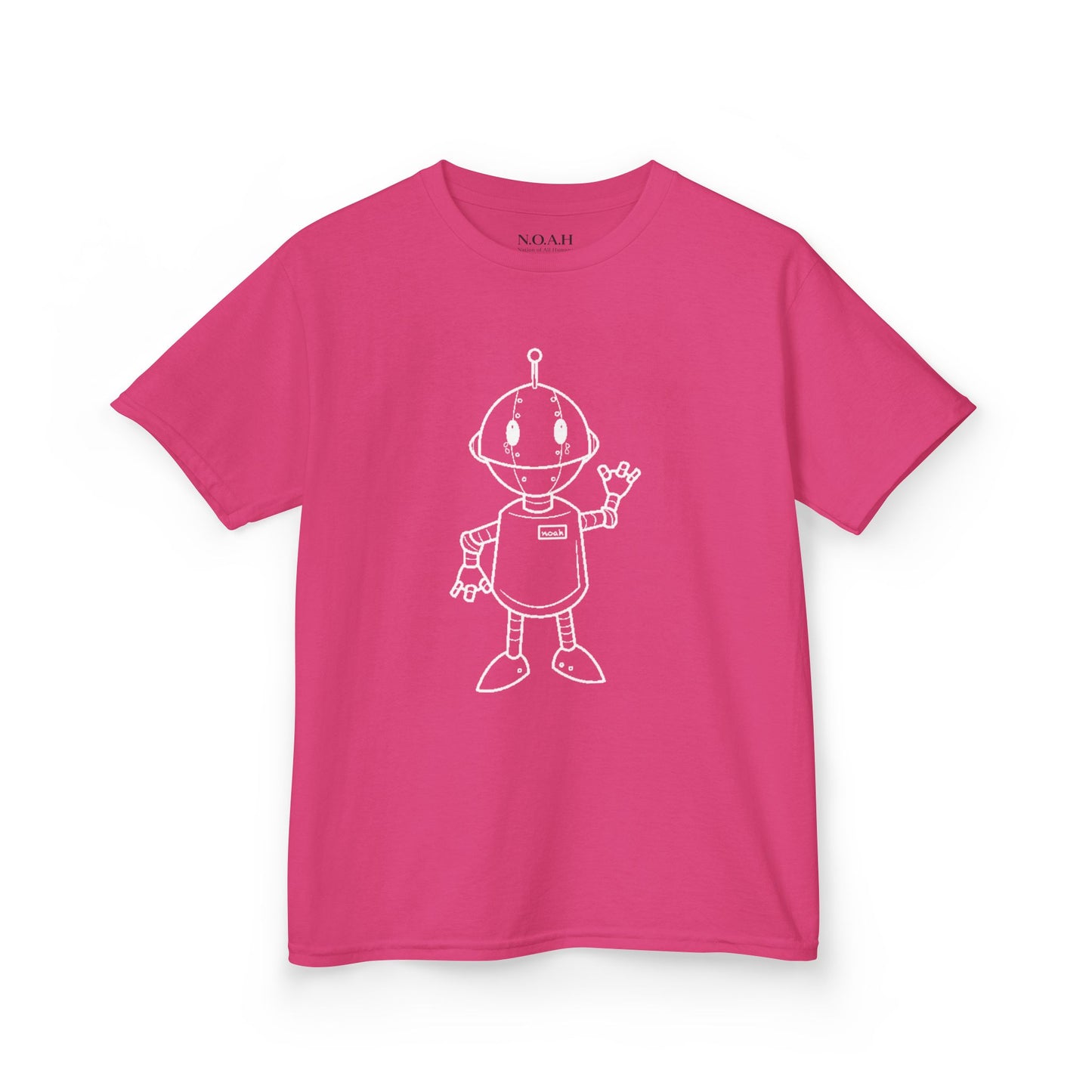 Kids N.O.A.H™ '' FIRST ''Robot Tee — "Nation Of All Humans" Back Print