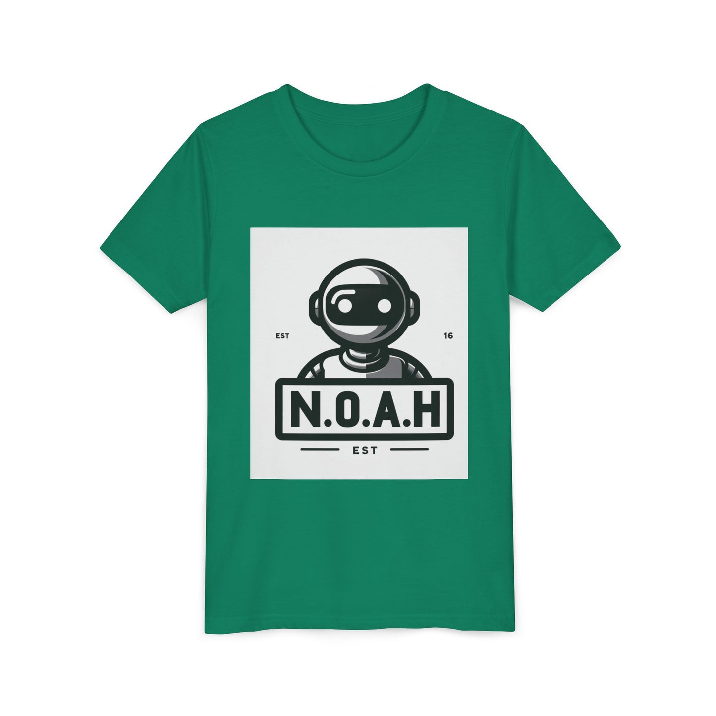 Kids Robot Head-N.O.A.H™ Graphic Youth Short Sleeve Shirt