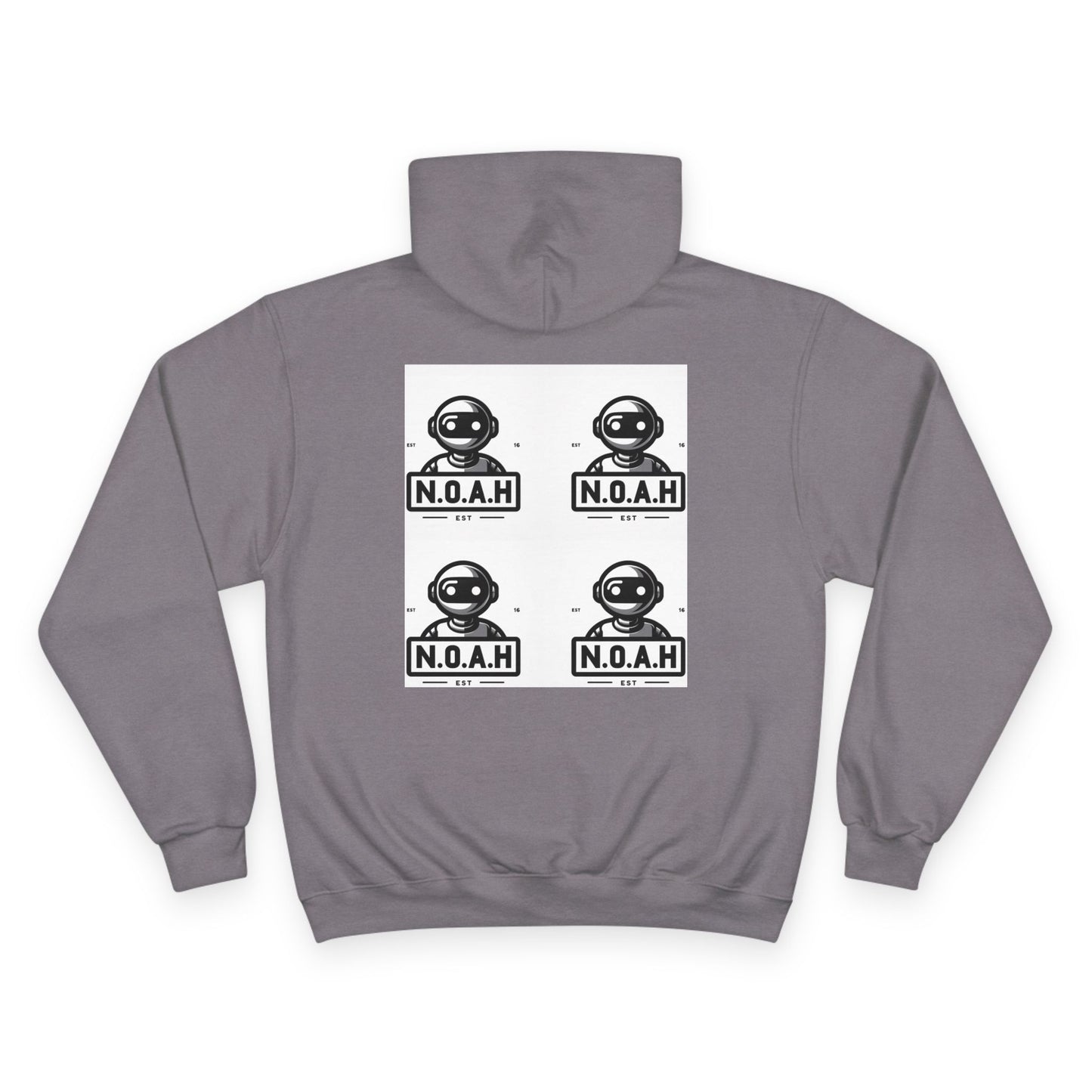 N.O.A.H™ Robot Head Hoodie — Vintage Space Logo Champion Pullover