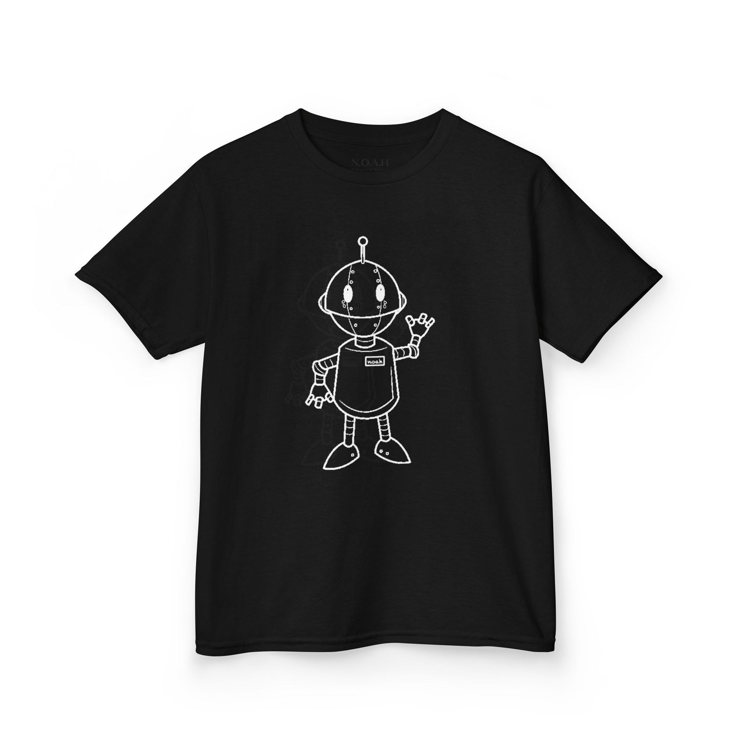 Kids N.O.A.H™ '' FIRST ''Robot Tee — "Nation Of All Humans" Back Print