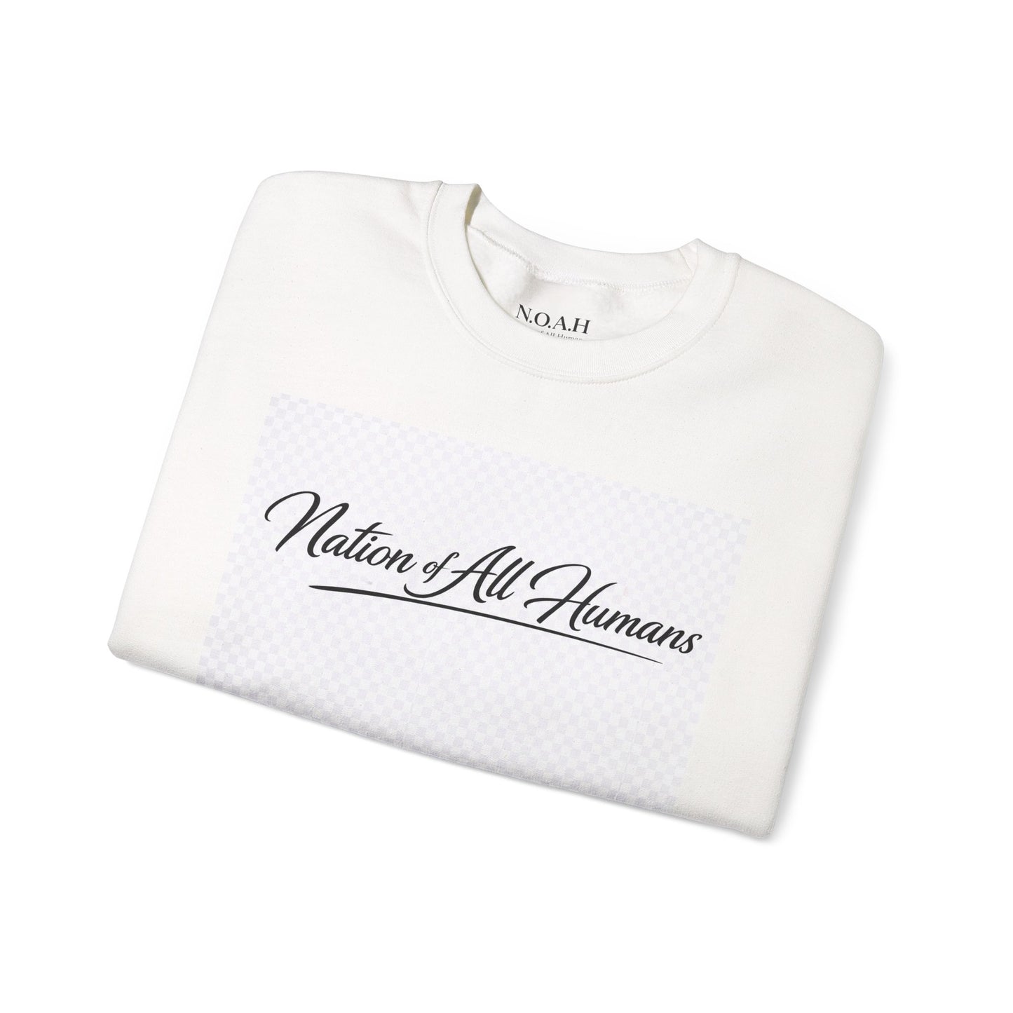 Nation of All Humans™ Crewneck Sweatshirt – N.O.A.H™ Unity Graphic Pullover