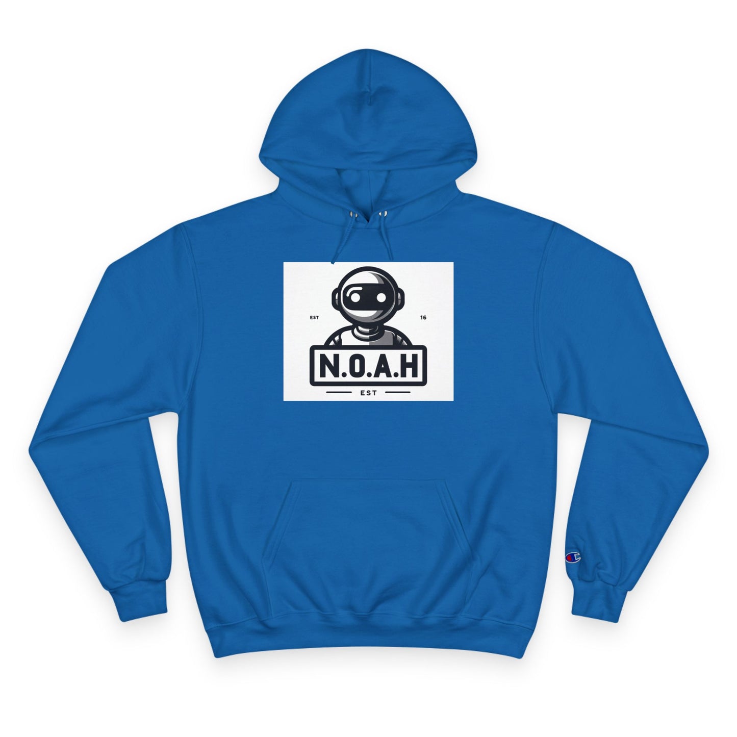 N.O.A.H™ Robot Head Hoodie — Vintage Space Logo Champion Pullover