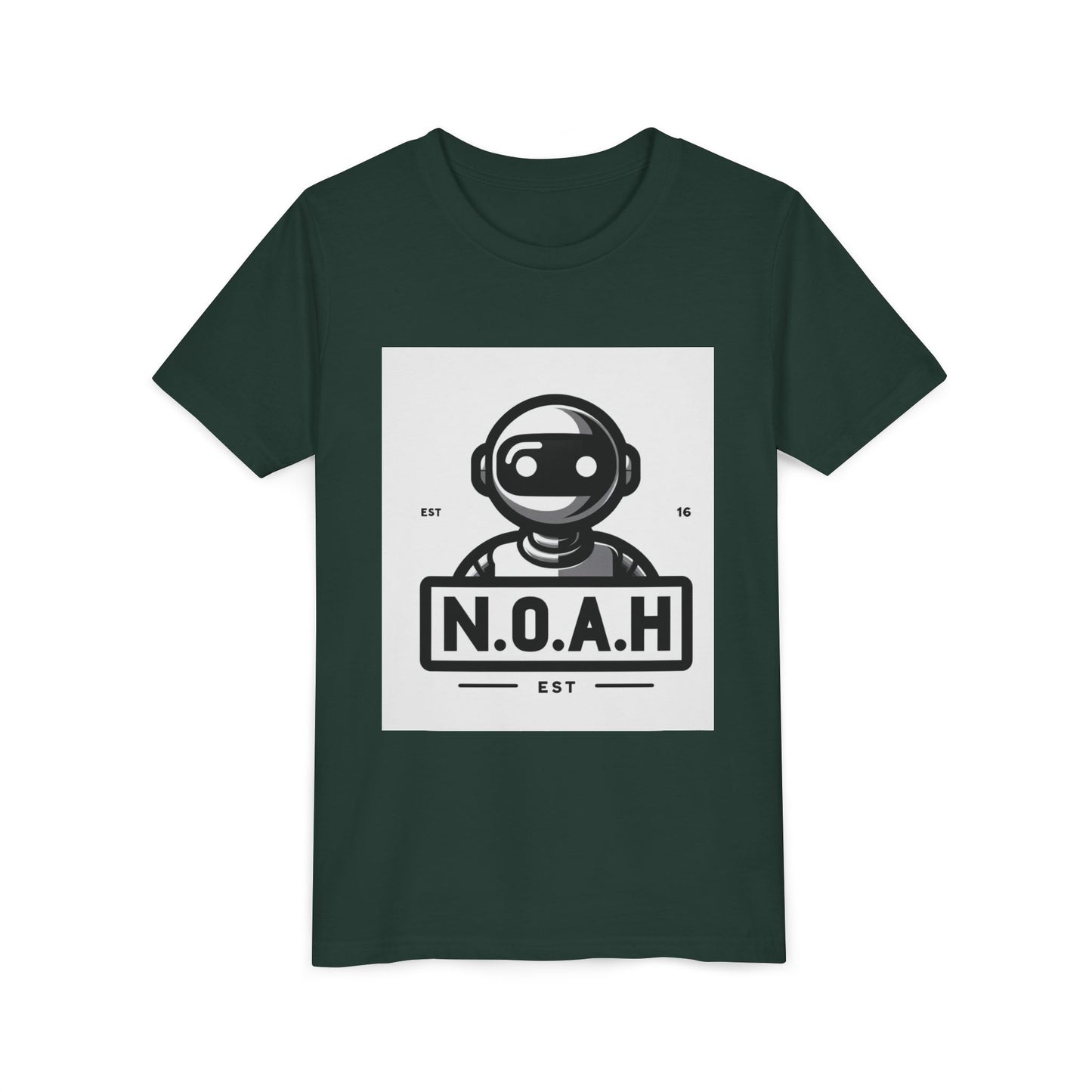 Kids Robot Head-N.O.A.H™ Graphic Youth Short Sleeve Shirt