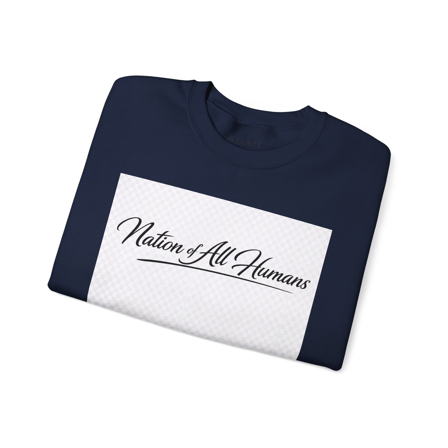 Nation of All Humans™ Crewneck Sweatshirt – N.O.A.H™ Unity Graphic Pullover