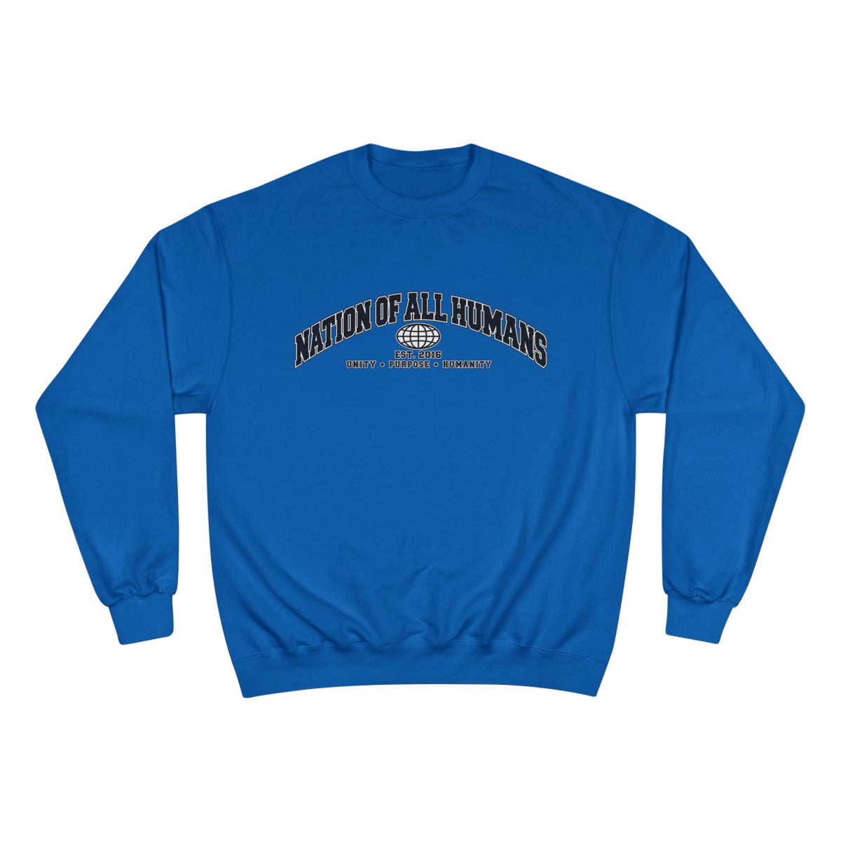 Nation of All Humans™ Champion Sweatshirt — Graphic Crewneck