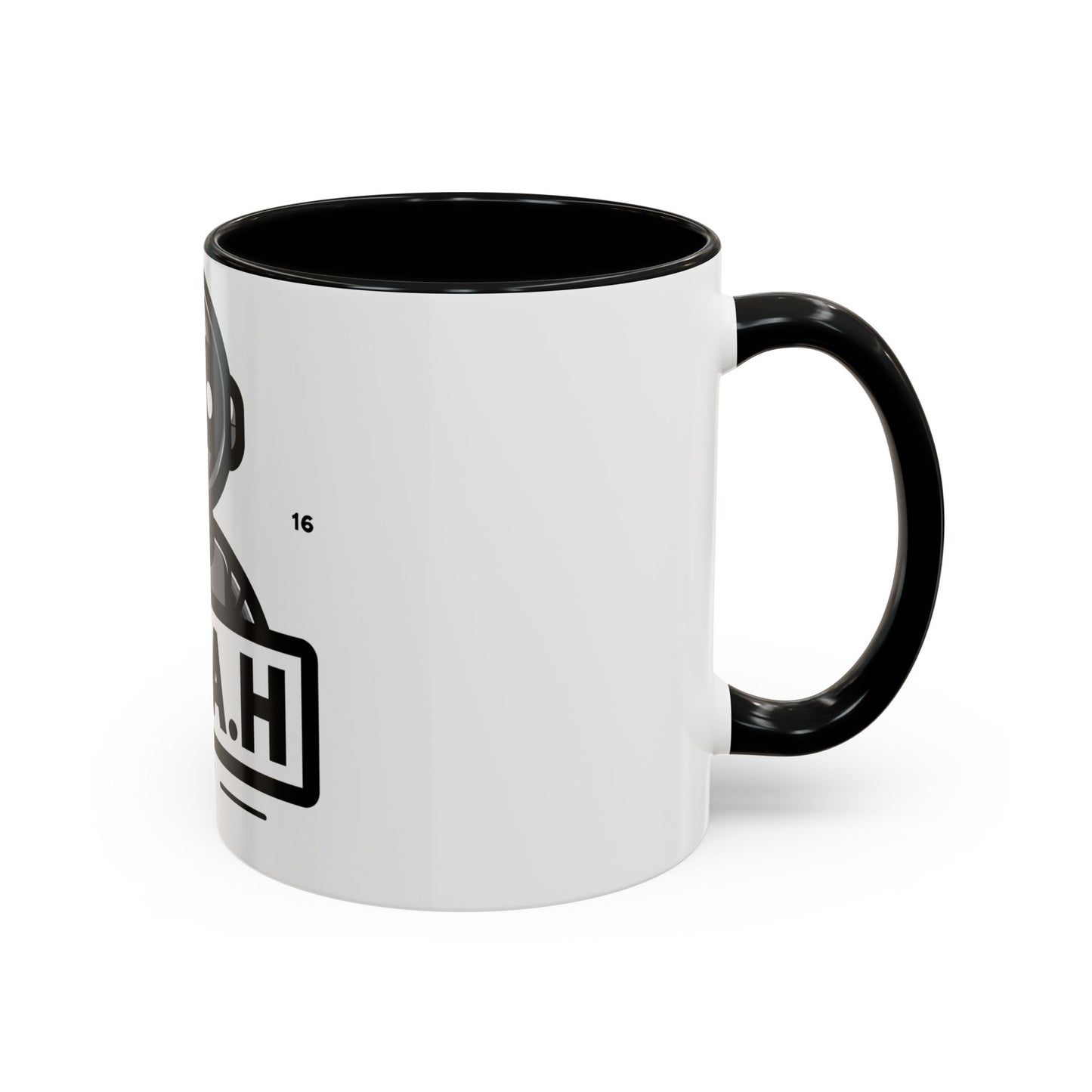 N.O.A.H™ Robot Accent Coffee Mug — Personalized Name Coffee Cup (11/15oz)
