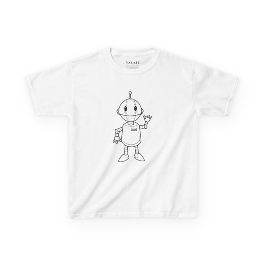 Kids N.O.A.H™ '' FIRST ''Robot Tee — "Nation Of All Humans" Back Print