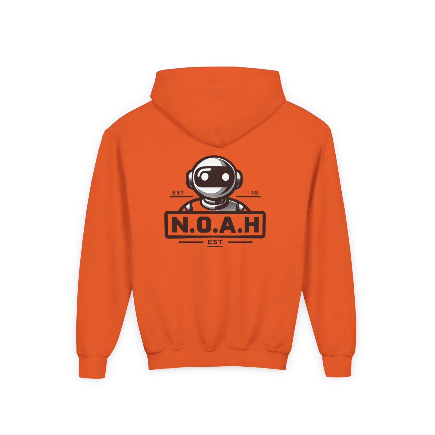 Youth Hoodie - Nation of All Humans™ (N.O.A.H™)" Graphic Astronaut Logo Hoodie