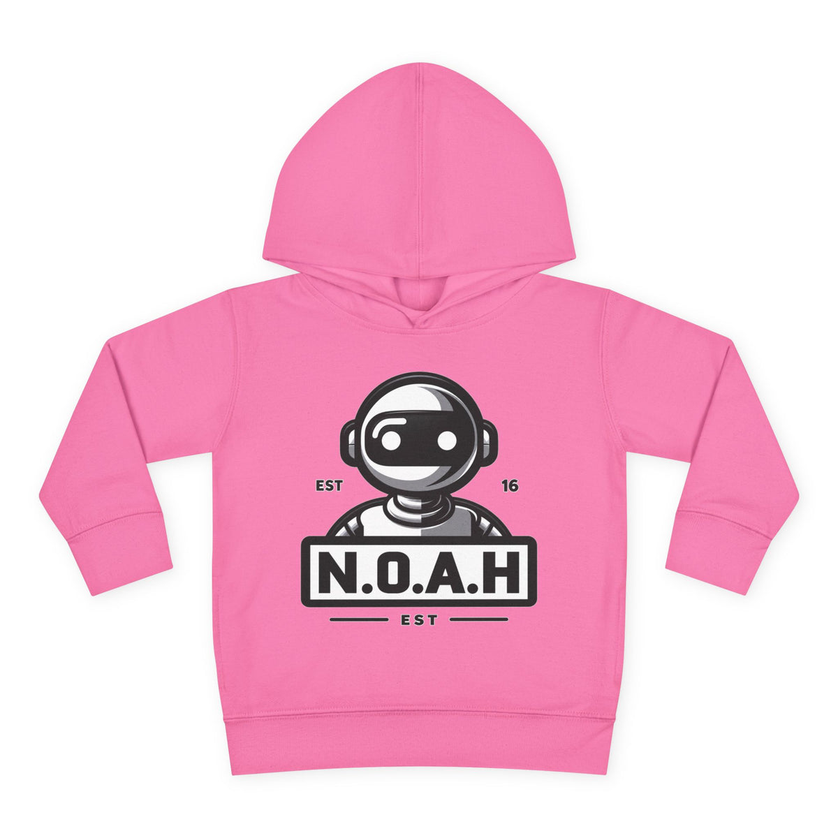 N.O.A.H™ Robot Kids Hoodie — Toddler Pullover with Logo front & Back 'Nation of All Humans' Graphic