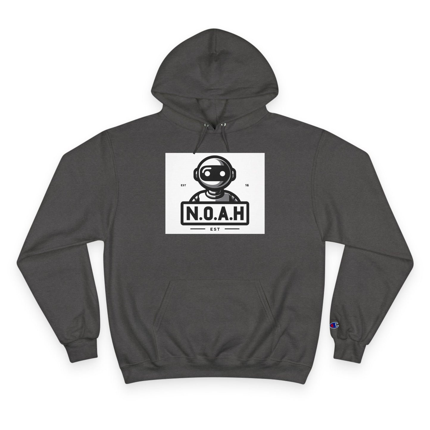N.O.A.H™ Robot Head Hoodie — Vintage Space Logo Champion Pullover